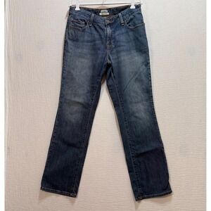 L.L. Bean Favorite Fit‎ Women Blue Denim Jeans Straight Leg Size 4P